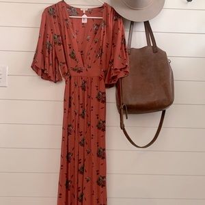 Fall Floral Maxi Dress